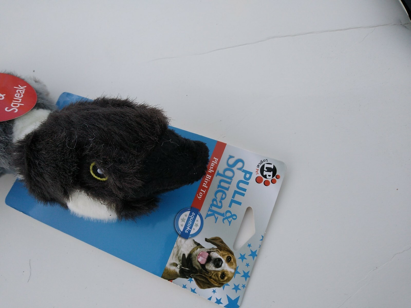 Dog Toy sgueaking bird pull and squeak duck