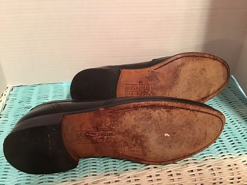 Men’s Bostonian Classics Black Leather Loafers Tassels 9M #20370 - Picture 6 of 7