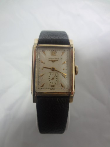 a152 Vintage 1940's LONGINES 14K Gold 
