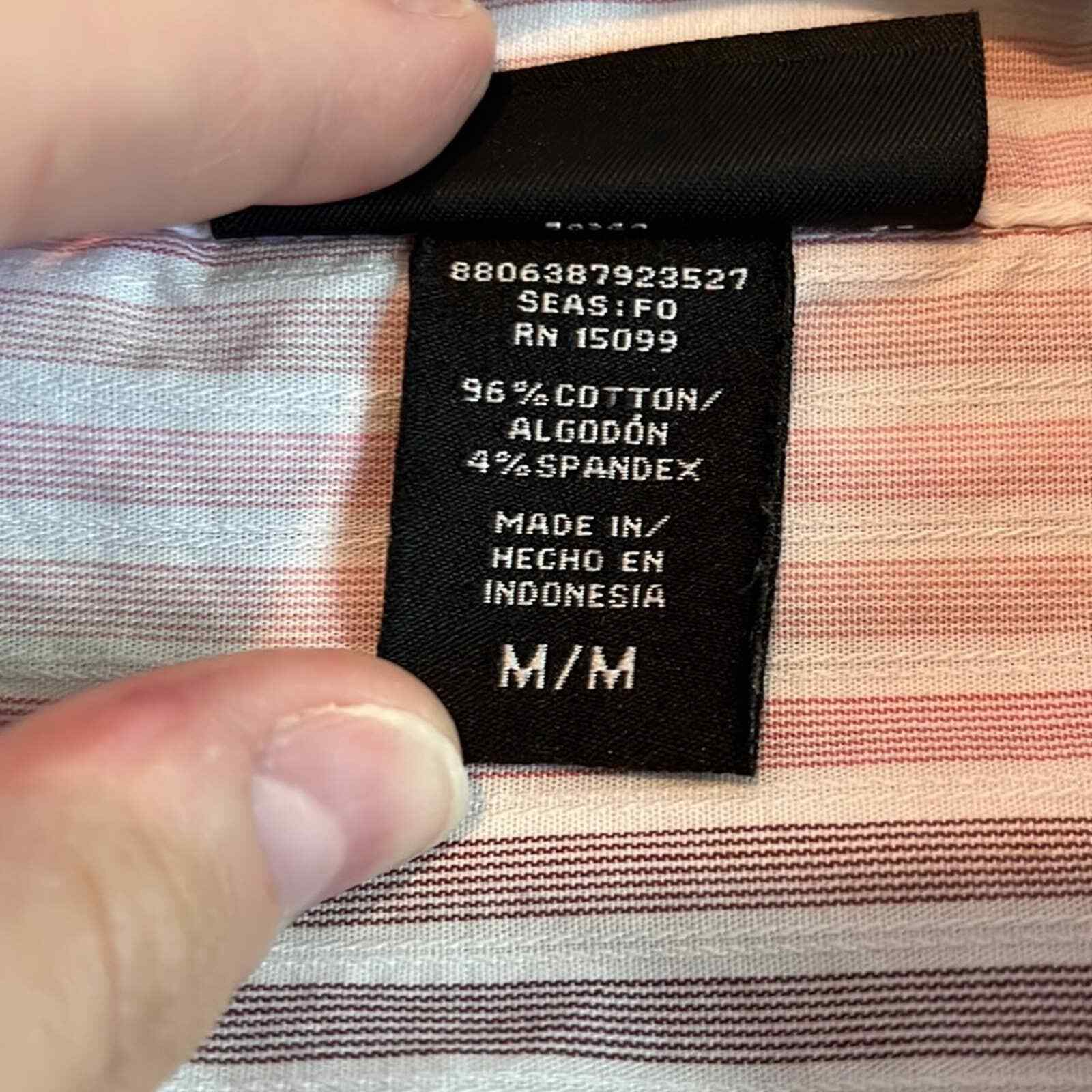 Apostrophe Striped Button Down Blouse - image 7