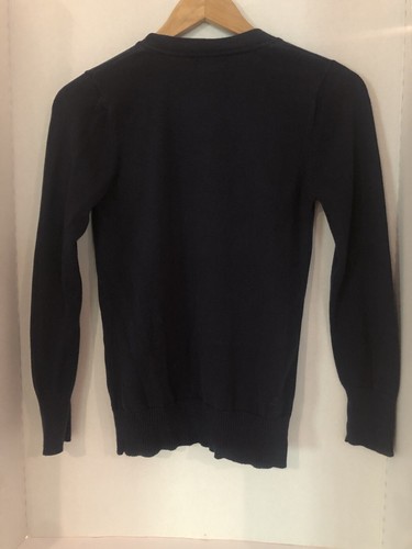 Cat & Jack cardigan School Uniform Navy Blue Buttons Pockets L (10/12) - Picture 4 of 14