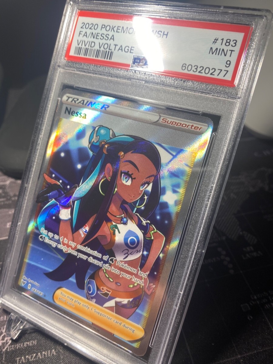 2020 Pokémon Vivid Voltage Full Art Nessa 183/185 PSA 9 Mint 2020 Pokémon Vivid Voltage Full Art Nessa 183/185 PSA 9 Mint