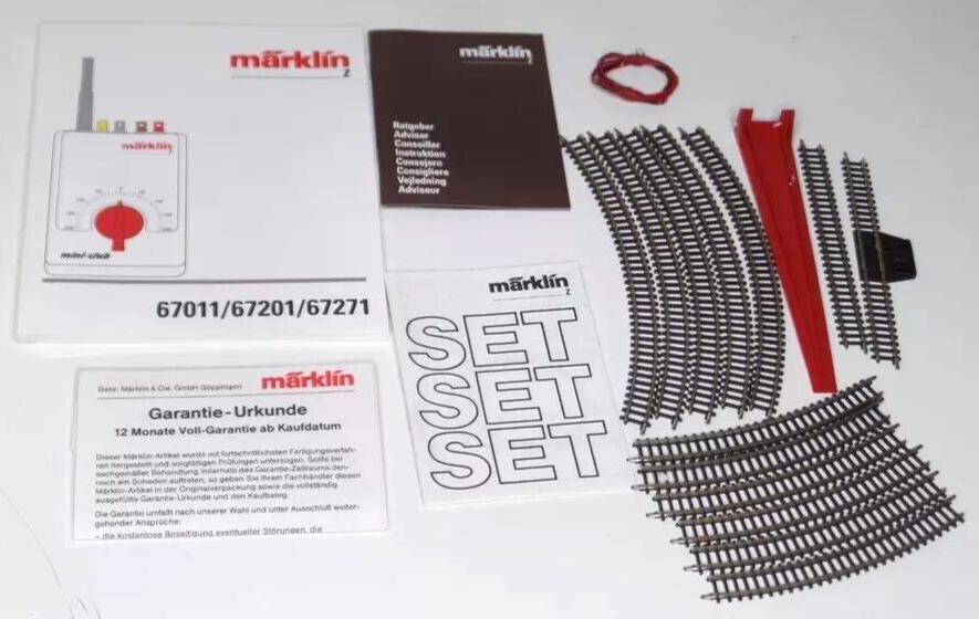 Z Marklin Mini-Club 81565 DB 2-6-0 Loco 5-Pole Freight Set (120 v