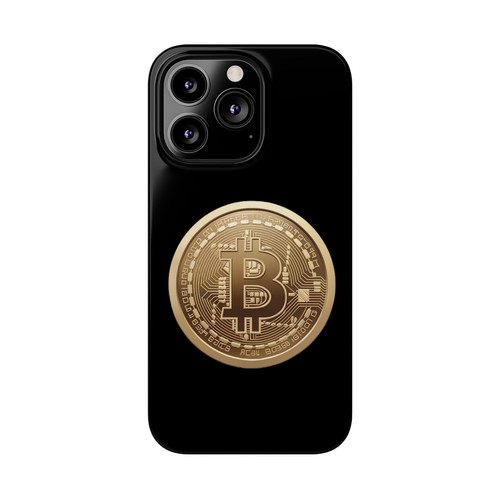 For iPhone 16 pro Max, 15, 14, 13-11, Slim Phone Case, Bitcoin Logo Gold Cover - Zdjęcie 45 z 83