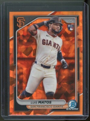LUIS MATOS 2024 Bowman Chrome Sapphire Orange Refractor Rookie Card #/25