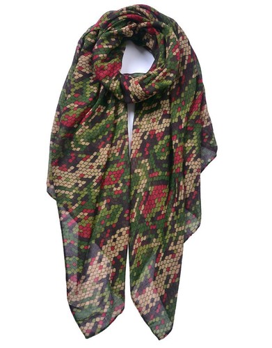 Bufanda con estampado de piel de serpiente para dama 6730 - Imagen 6 de 7