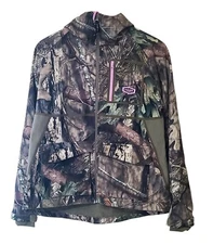 Yukon Gear Women's Small Camo Zip-Up Hunting Jacket Warm Fleece Water Resistant