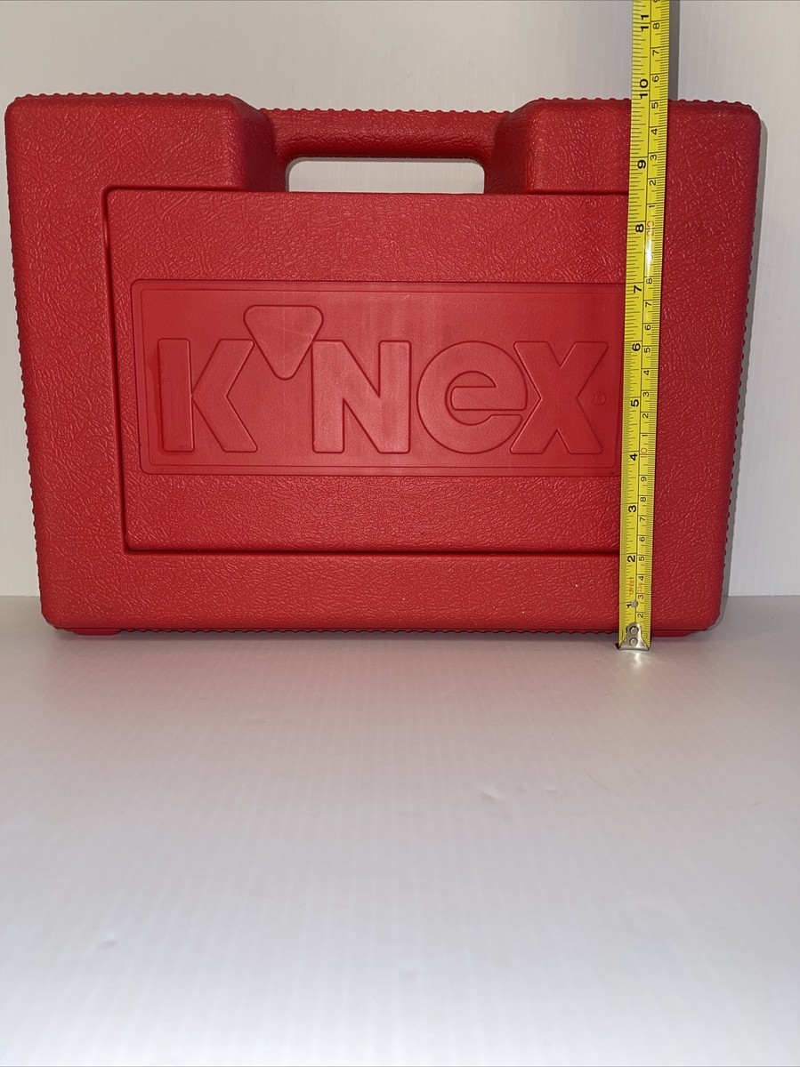 Vintage K'NEX RED Box Hard Carrying Carry Case Organizer 1997 K