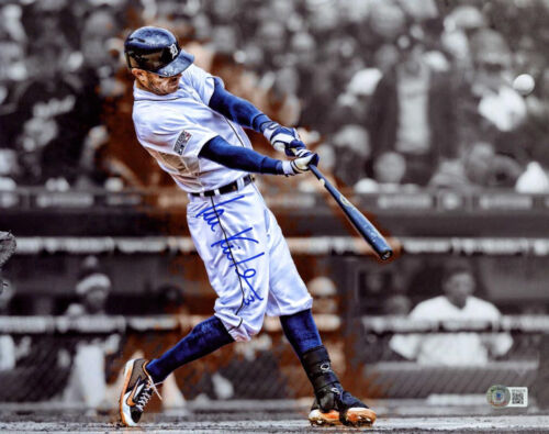 IAN KINSLER SIGNED AUTOGRAPHED 11x14 PHOTO DETROIT TIGERS RARE BECKETT BAS - Picture 1 of 3