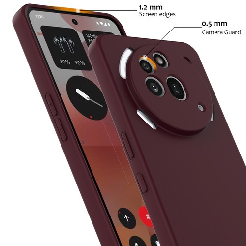 For Nothing Phone (3a) Pro, Skin Touch Feel Liquid Silicone Magnetic Cover Case - 第 7/22 張圖片