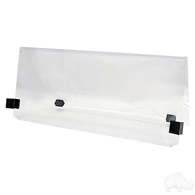 RHOX E-Z-GO RXV Windshield  2 Piece Fold Down Golf Cart Protected Windshield