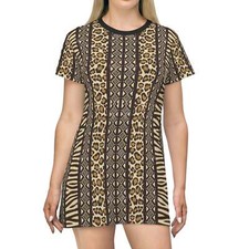 Primal Print T - Shirt Dress