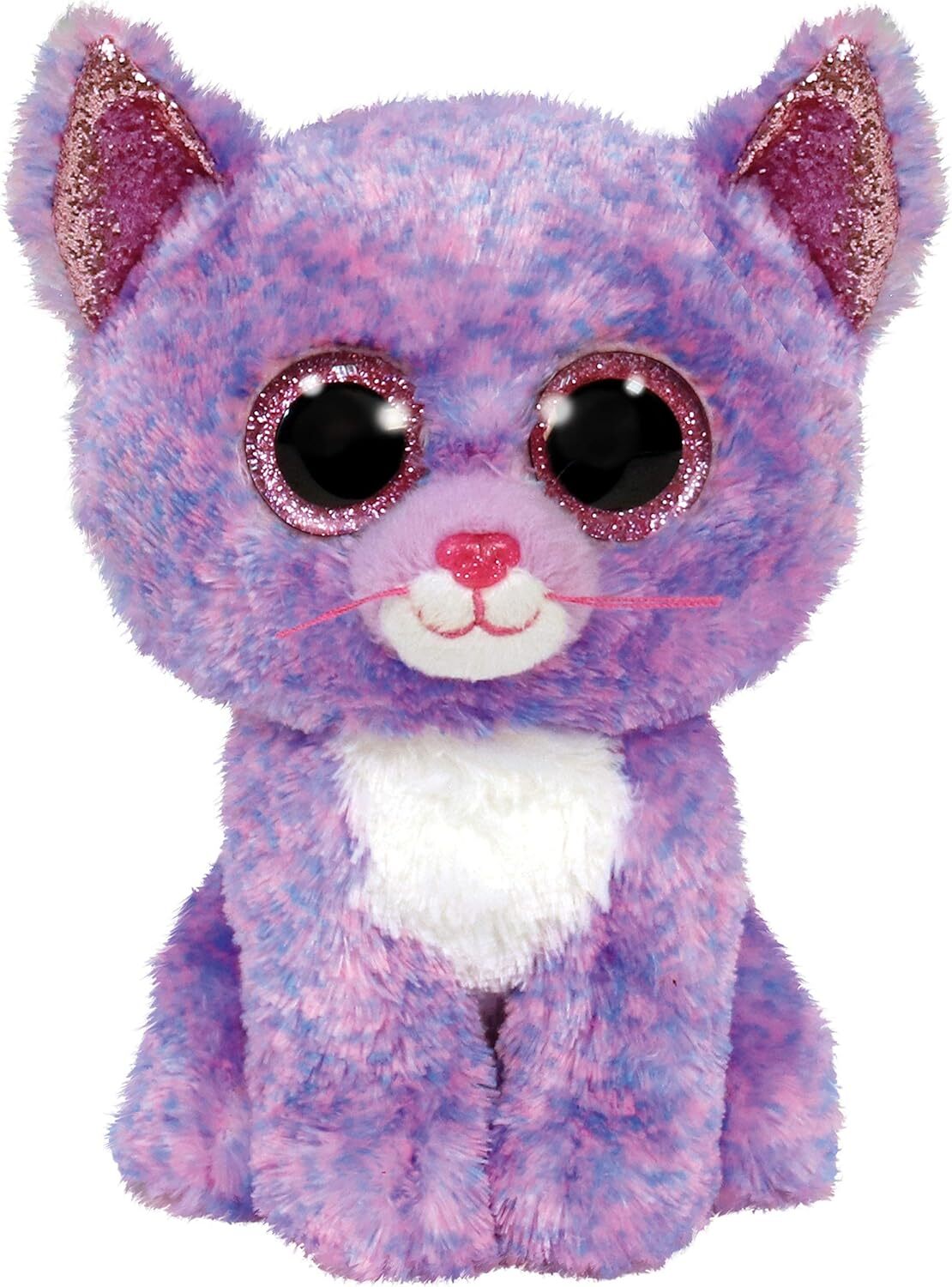 TY 2007521 Мягкая игрушка Cassidy Cat Beanie Boo, разноцветная