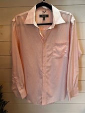 Mens Kenneth Cole Reaction Button Down Shirt Size M 15/15.5 32/33