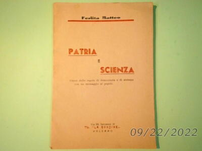 VATERLAND UND WISSENSCHAFT FERLITA MATTO DIE SCHWALBE 1949