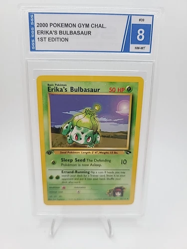SGS 8 - Pokemon Card - Gym Challenge 39/132 - ERIKA'S BULBASAUR (uncommon) -MINT