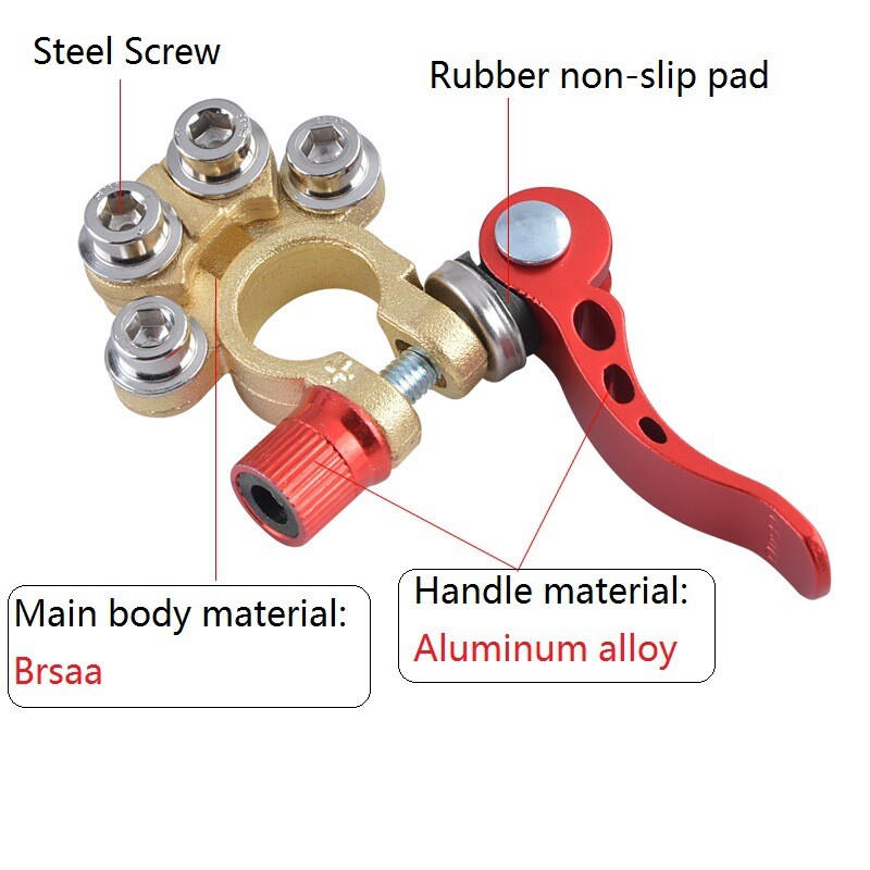 Car Battery Terminal Connectors 4 Way Quick Release Disconnect Battery Terminals eBay