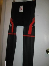 New X-TIGER Men Cycling Pants 2XL GEL PADDED Bike Cycle XXL black tights