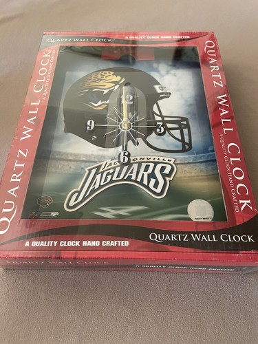 NFL Jacksonville Jaguars 10” X 12” Resin Quality Quartz Wall Clock, New In Box!! - Picture 5 of 5