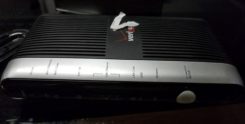 Verizon Frontier FIOS Actiontec MI424WR Rev I Gigabit Router with OEM AC Adapter - Picture 3 of 3
