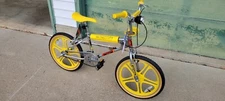 Netflix Stranger Things Mongoose BMX-style Bike, 20 in wheel, Chrome / Yellow