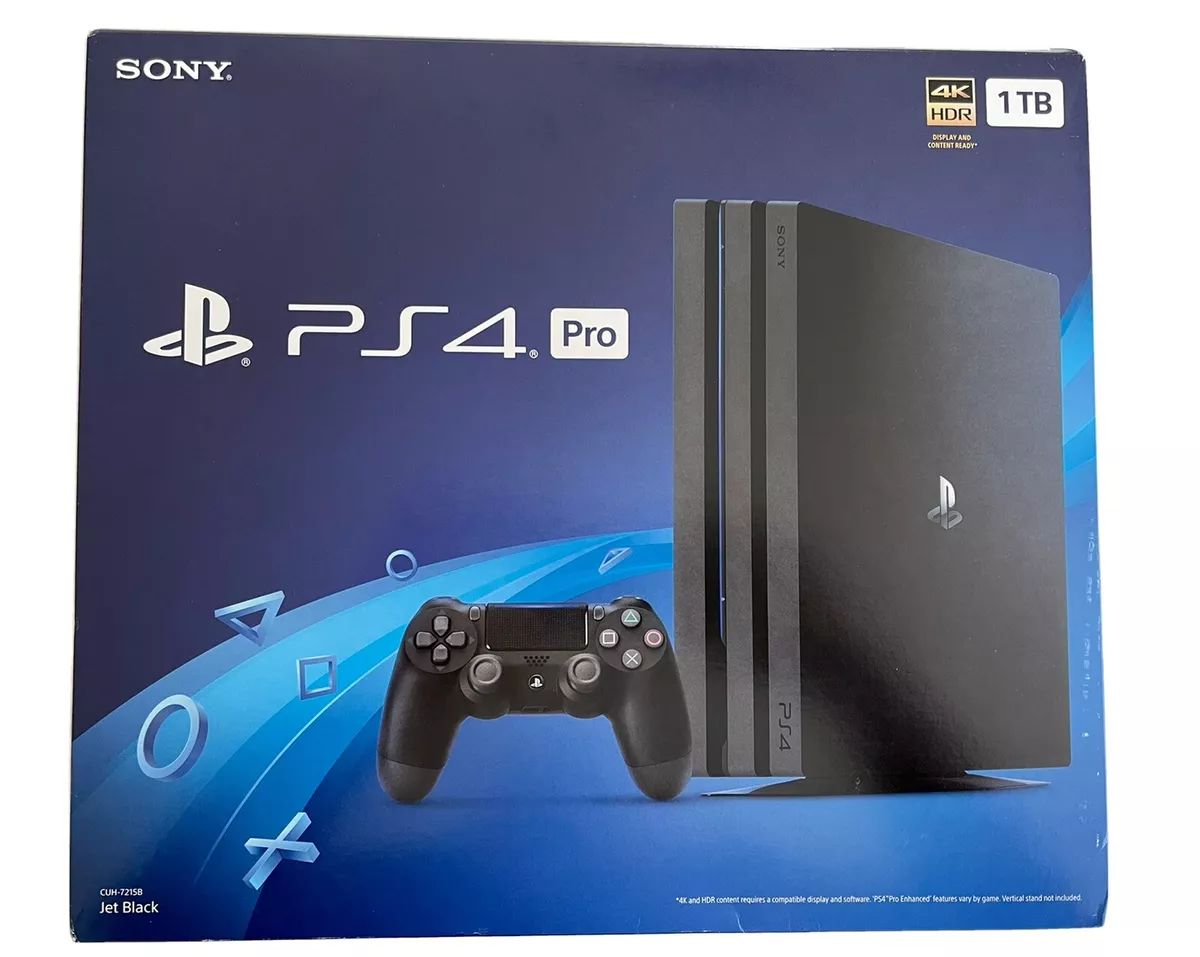 Sony PlayStation 4 Pro 1TB Gaming Console Black 2 Controller