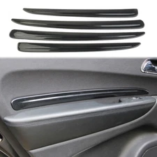 Carbon Fiber Style 4-Door Panel Decor Trim Cover for Dodge Durango 2011-2022