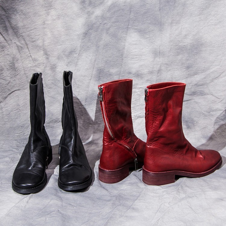 Fashion Women Women Women Retro Pull On Ankle Boots Leather Low Heels Winter Knight 2 color 630cca Fashion Women Women Women Retro Pull On Ankle Boots Leather Low Heels Winter Knight 2 color 630cca