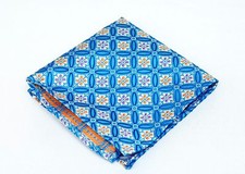 Lord R Colton Masterworks Pocket Square - Salvador Topaz Silk - 75 Retail New