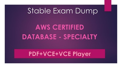 AWS Certified Database - Specialty. Approx 360 Q&A. 3 Months of Free Updates.