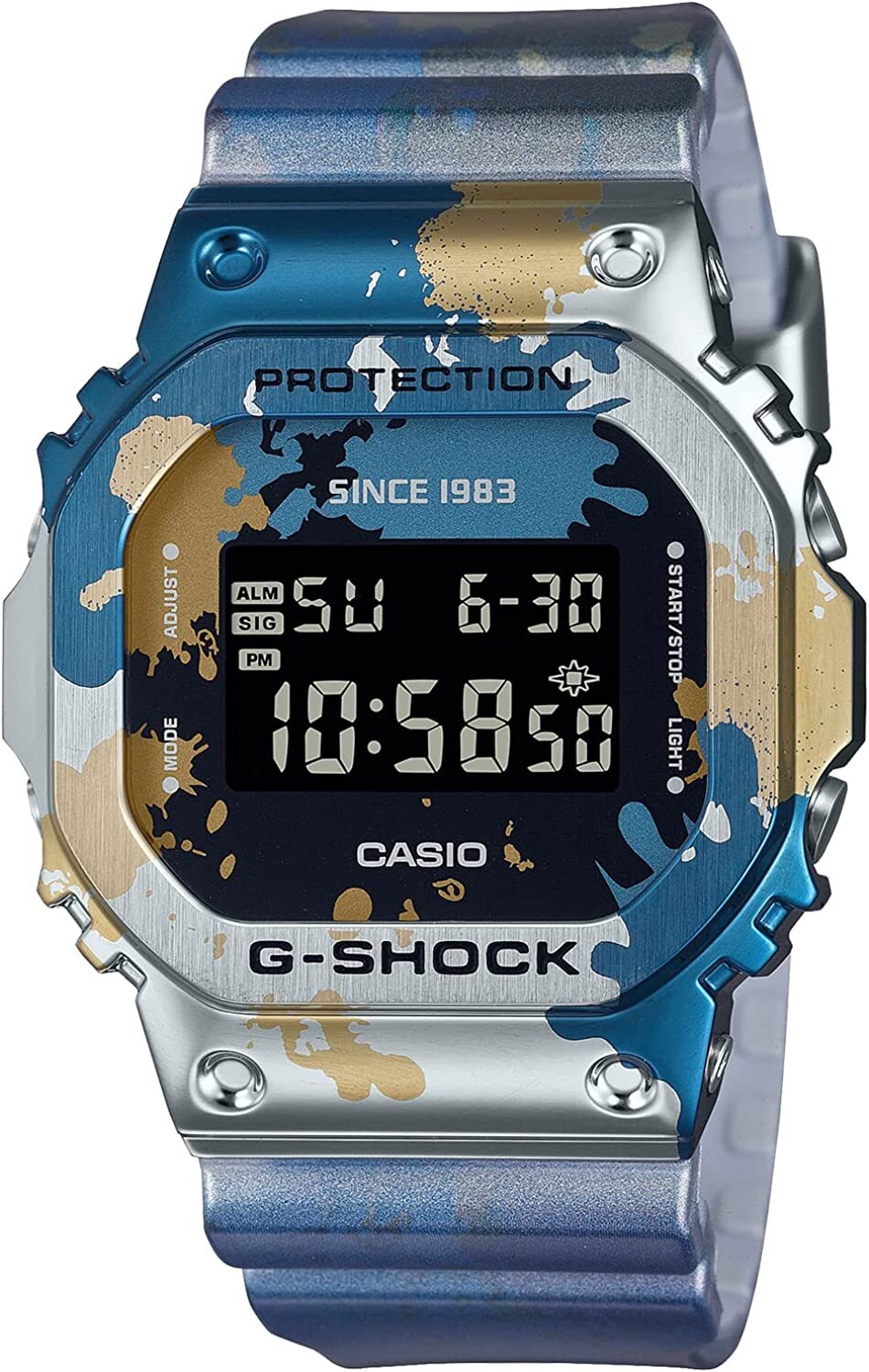G-shock ジェイソン 青 希少！美品！】G-SHOCK G-001B-2JF ジェイソン