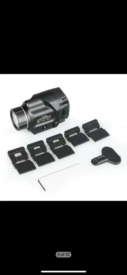 Luz táctica Streamlight TLR-8 500 lúmenes con láser de puntería roja integrado Foto 4 de 4