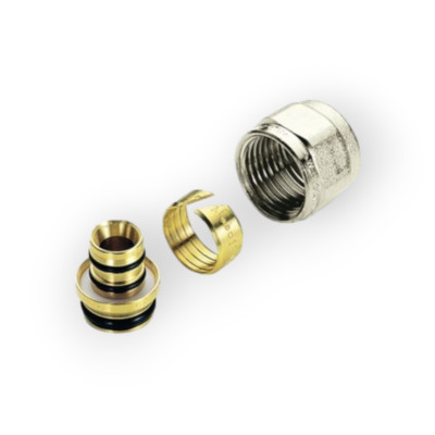 Adaptateur Cuivre 15mm-20mm Pour Tube De Compression Multicouche 20 Mm Sans Machine A Sertir Gris 90979431