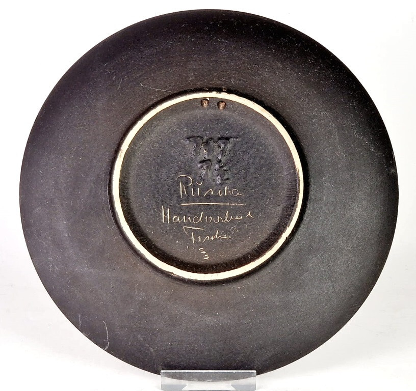 Plaque Murale Ruscha en Céramique par Adele Bolz, Allemagne, 1960s en