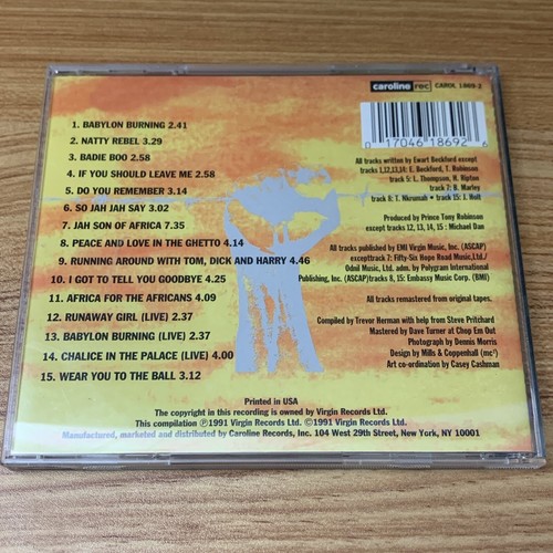 U ROY: Natty Rebel Extra Version CD Carol 1869-2 - Picture 3 of 3