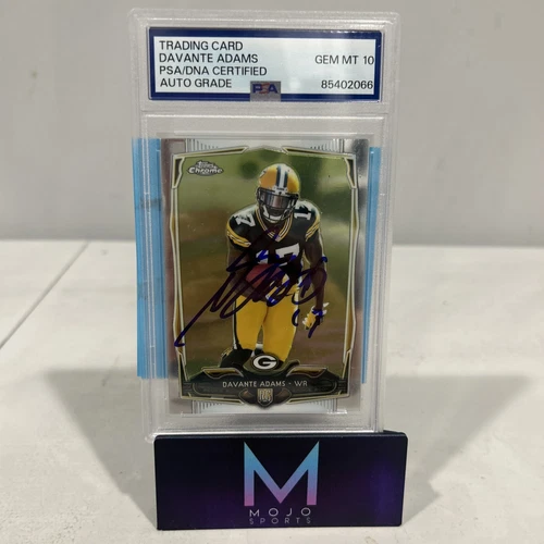 2014 Topps Chrome Rookie Davante Adams Psa Auto Grade 10