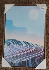 Framed Abstract Wall Art Print Abstract Modern Art 16x24 canvas