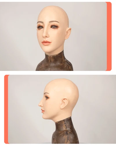 Costume complet visage travesti silicone formes mammaires combinaison complète - Bild 12 von 28