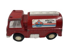 Tootsietoy 1970 Made In USA Red Amoco Gas Tanker Truck Complete 3-3/4โ Long