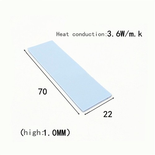 Aluminium für M.2 2280 SSD Kühlkörper Kühler Festplatte Radiator NVM - Bild 6 von 11