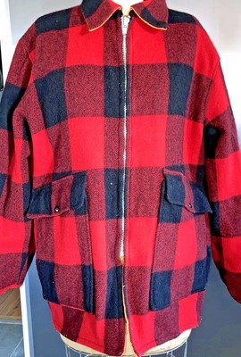 vintage woolrich blaze orange hunting jacket