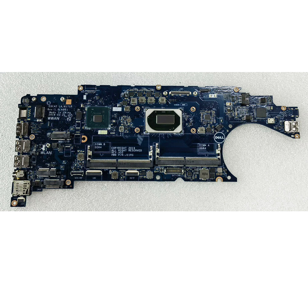 For Dell Latitude 5401 i7-9850H Laptop Motherboard EDC42 LA-H171P