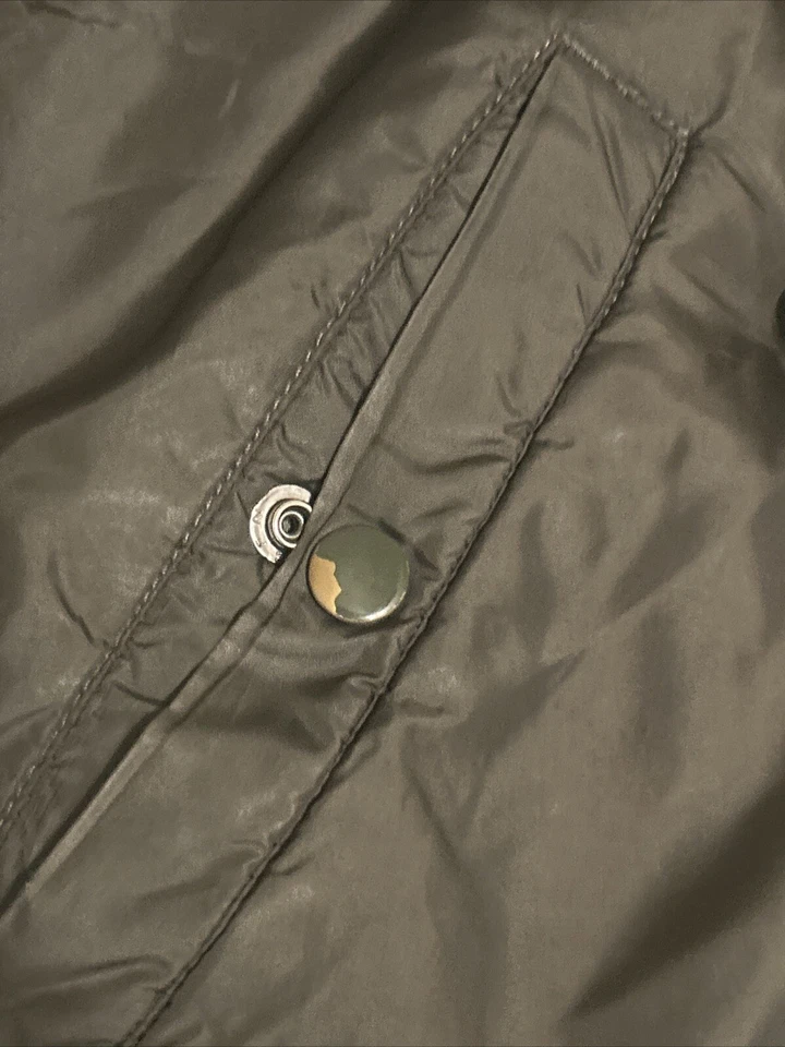 POLO JEANS RALPH LAUREN Mujer De Colección Marrón Con Capucha Y2K Chaqueta Bomber Grande M Foto 4 de 4