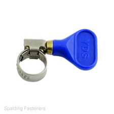 Metric Zinc Plated Steel Butterfly Hose Clips