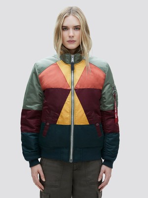 Alpha Industries Women/'s MA-1 Mosaic Jacket WJM49500C1