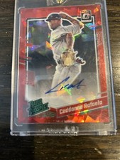 2023 DONRUSS OPTIC CEDDANNE RAFAELA AUTO Red Cracked Ice Rated PROSPECT  10/23