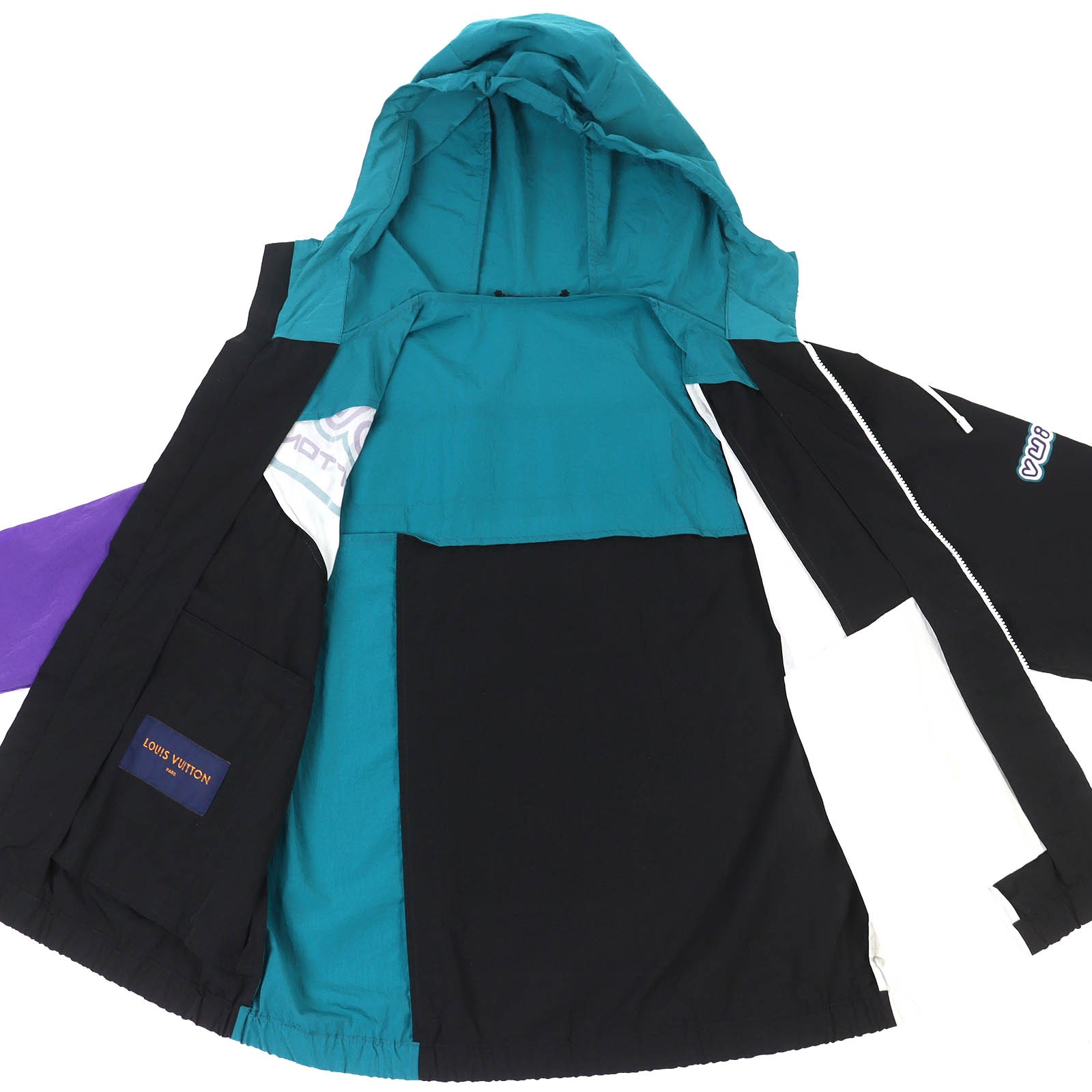 Great LOUIS VUITTON Nylon jacket Patchwork Logo L… - image 3