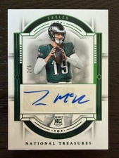 2023 Tanner McKee National Treasures Auto /5 Philadelphia Eagles QB Rookie