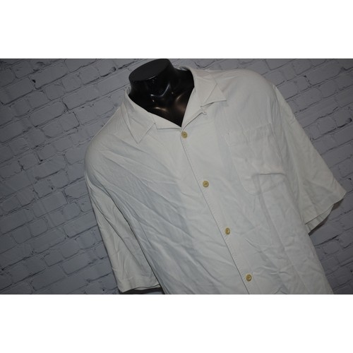 Tommy Bahama Hawaiian SILK Shirt Mens Size 4XB BIG White Loop Collar - Picture 3 of 8