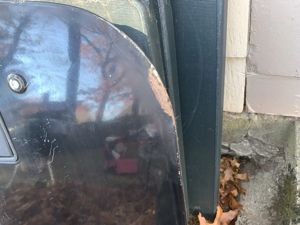 Jeep Wrangler CJ7 1976-1995 medias puertas negro sin óxido completo con interior gris Foto 4 de 4